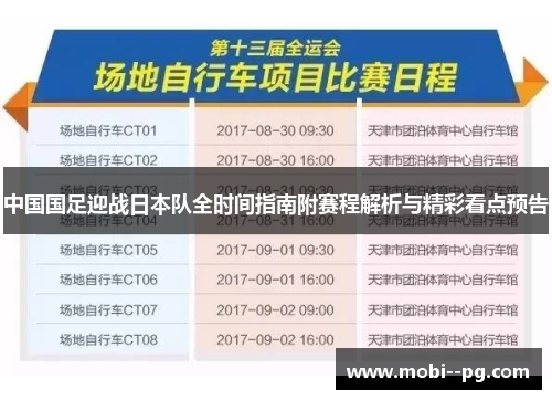 中国国足迎战日本队全时间指南附赛程解析与精彩看点预告 中国国足迎战日本队全时间指南附赛程解析与精彩看点预告