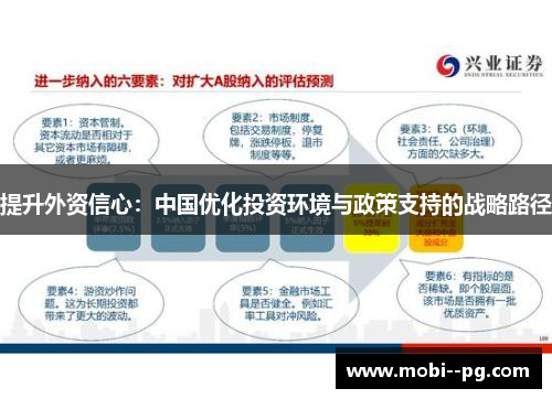 提升外资信心：中国优化投资环境与政策支持的战略路径